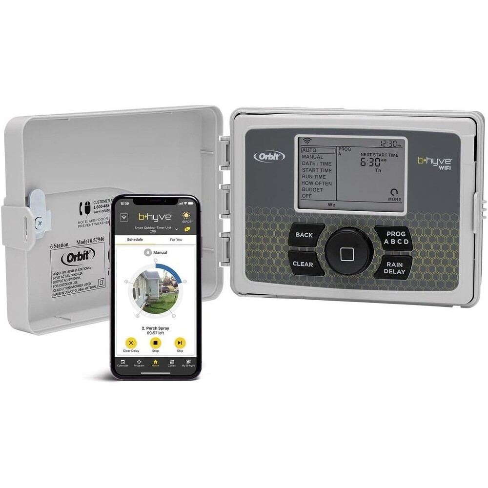 Orbit B-HYVE 57946 Smart WiFi 6 Station Sprinkler System Controller